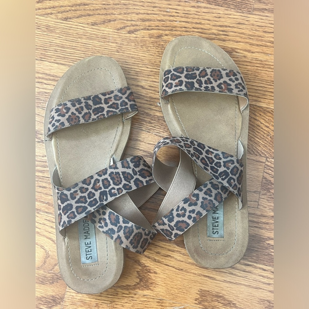 Steve Madden Raffy Sandals - Cheetah / Leopard Print